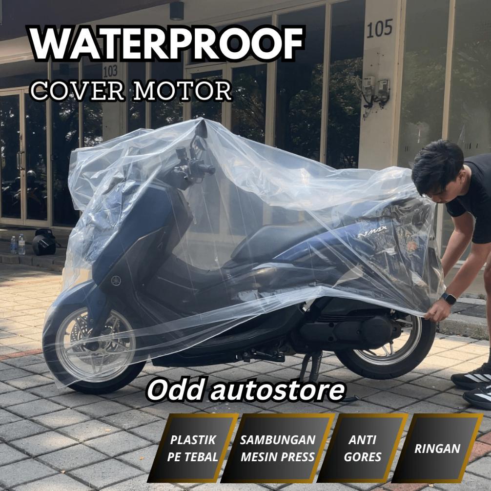 PREMIUM SARUNG MOTOR TRANSPARAN / COVER MOTOR TRANSPARAN WATERPROOF