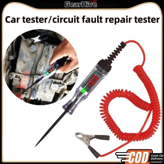 DAXSTORE Digital Testpen listrik  Tespen Digital DC Tester Testpen Kelistrikan Listrik Mobil Motor a