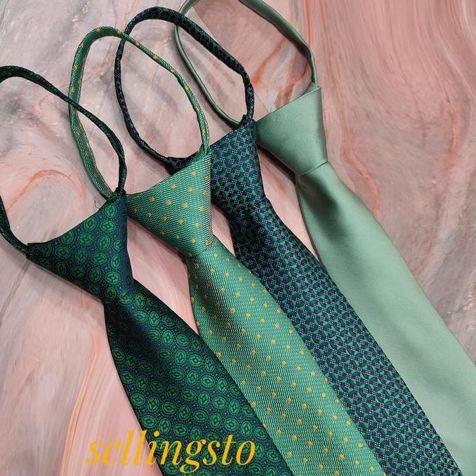 dasi hijau instan dasi hijau sage dasi hijau wardah dasi pria zipper