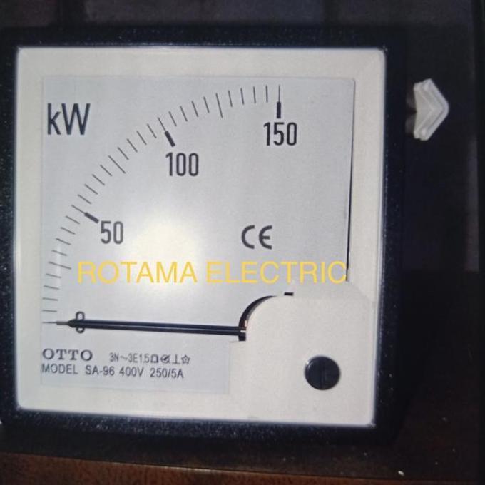 KW METER 0-150 KW METER CT 250/5 SIZE 96x96 KW METER 0-150 400V