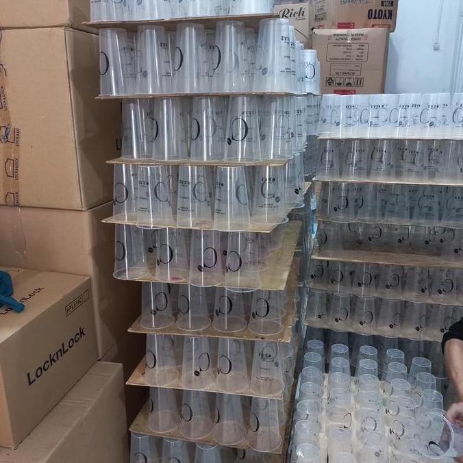 Sablon Gelas Cup Plastik Oval 8 Gram - PP Cup