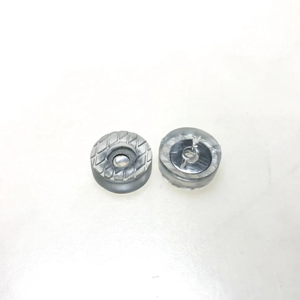 100PCS Diameter 18mm Clear Round Flat Rubber Foot Pad Rubber Feet for Table Chair Non-slip Clear Rub