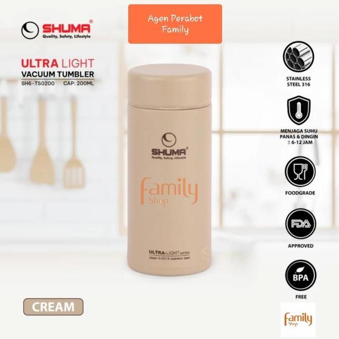 SHUMA Termos Vacuum Mini Tumbler 200ML Stainless Steel