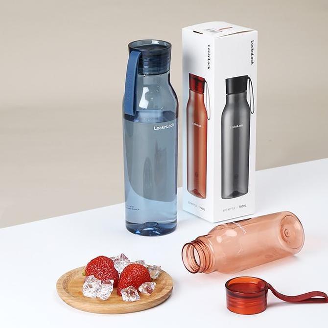 lock n lock Botol minum Bisfree 750ml - Oren, Coklat
