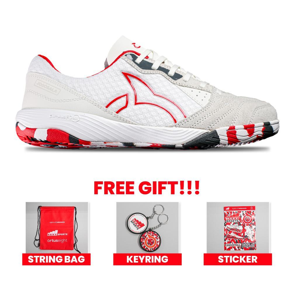 BEST DEALS Ortuseight x Rank Sports Sepatu Futsal Jogosala Ascend SE - White/Ortred/Grey
