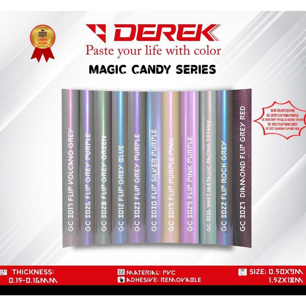 NEW PORODUK STICKER MAGIC CANDY DEREK (ROL) GLOSSY 16 WARNA