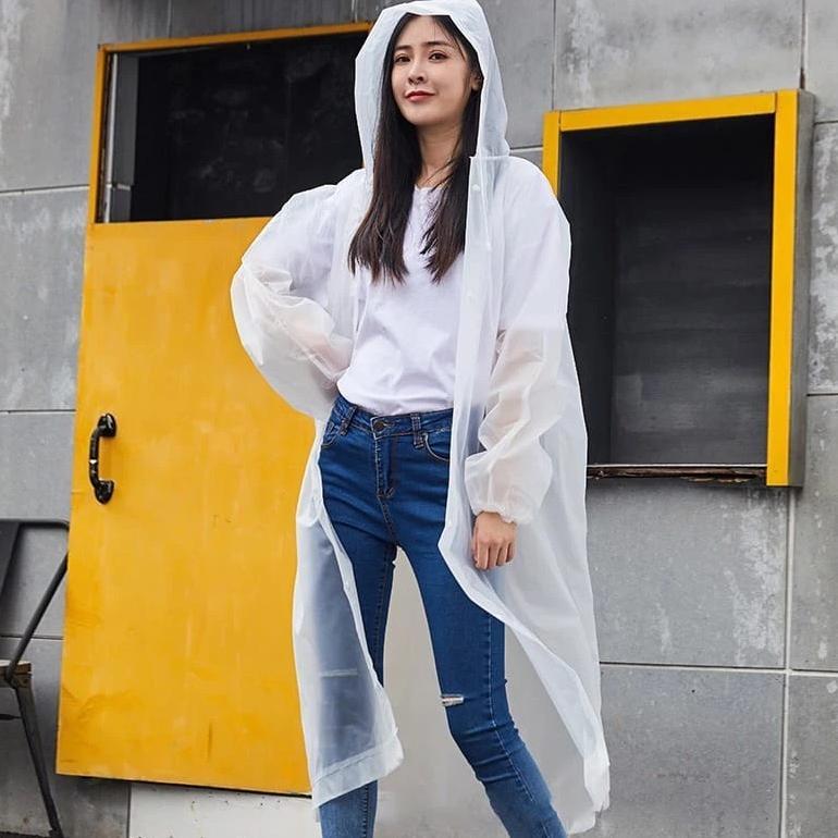 MURAH GIA Jas Hujan EVA Dewasa Jas Hujan Ponco Jas Hujan Setelan Mantel Hujan Tebal Jas Hujan Plasti