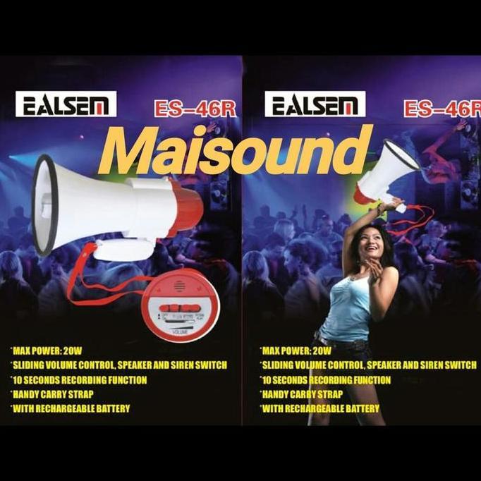 Megaphone Ealsem Es-46R Pengeras Suara Es46R Baru