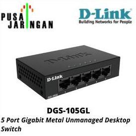 D-LINK DGS-105GL 5-port Gigabit Switch Metal Case Dlink DGS-105 GL