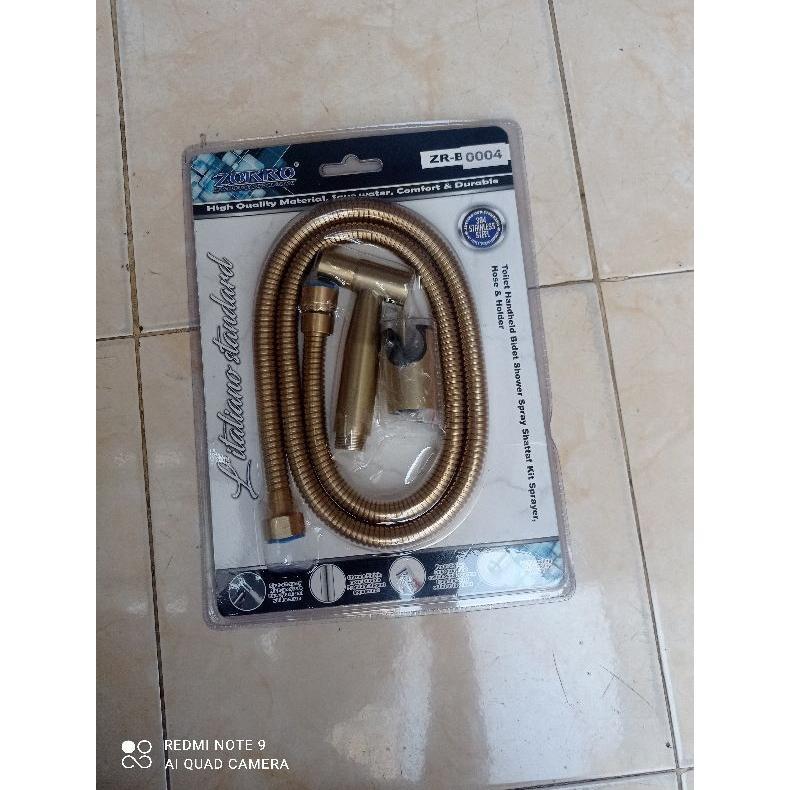 Jet Shower Stainless Gold Jet Shower Toilet