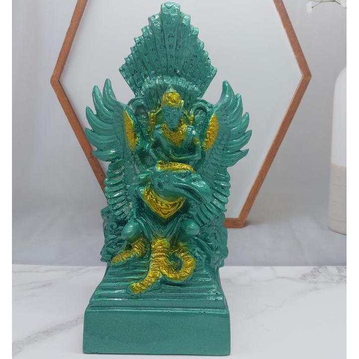 '' MINIATUR PAJANGAN RUANG TAMU AESTHETIC PATUNG GARUDA WISNU KENCANA GWK BALI WARNA HIJAU *