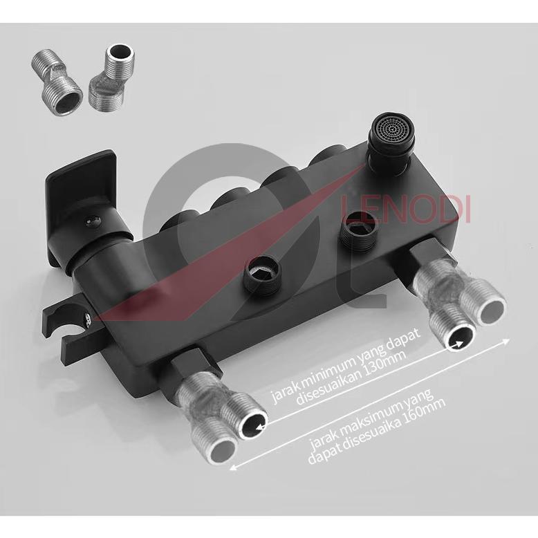 Shower Set 4 Fungsi Panas-Dingin Dengan Faucet / Set Sower Kamar Mandi Tembaga Lengkap / Sprayer Fau