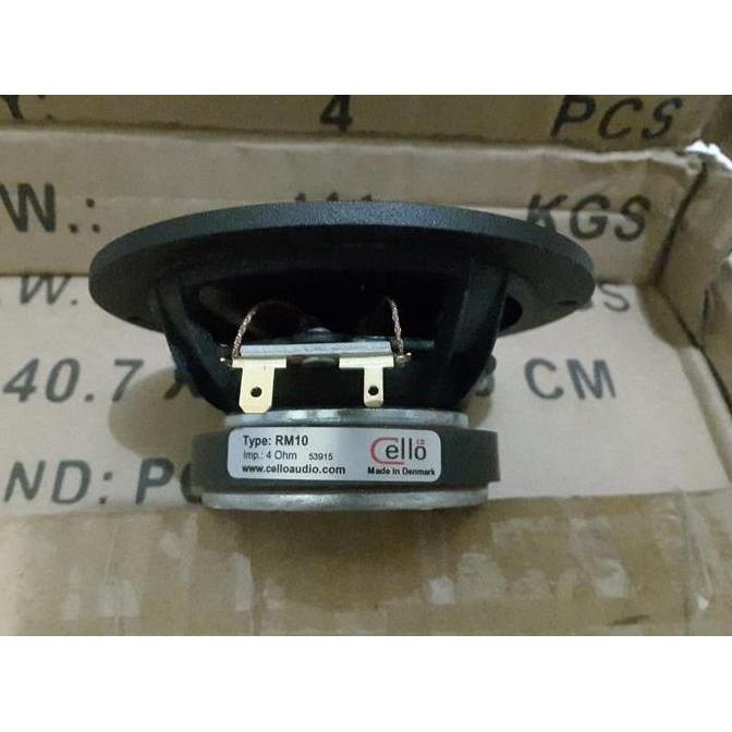 Promo Midrange cello RM 10 made in denmark , midrange 3.25 inch buatan scanspeak impedansi 4 ohm Dis