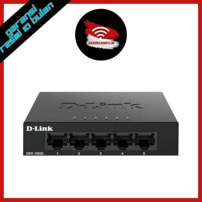 D-LINK DGS-105GL 5-port Gigabit Switch Metal Case Dlink DGS-105 GL