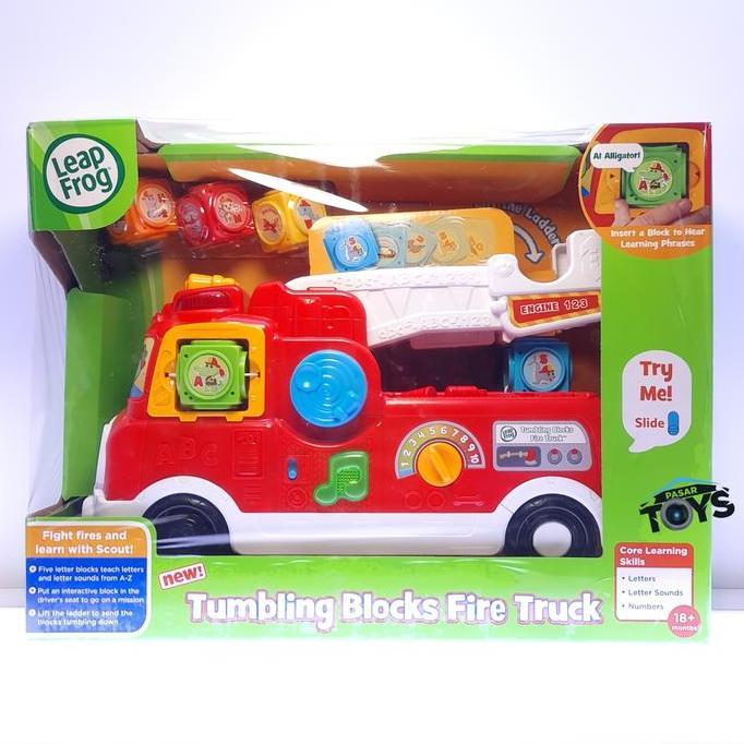 LeapFrog Leap Frog Tumbling Blocks Fire Truck FireTruck Red Merah