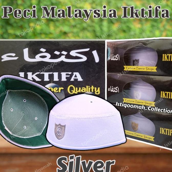 Peci Malaysia Iktifa Seperti Kopyah Putih Haji Abdul Karim A3 LM