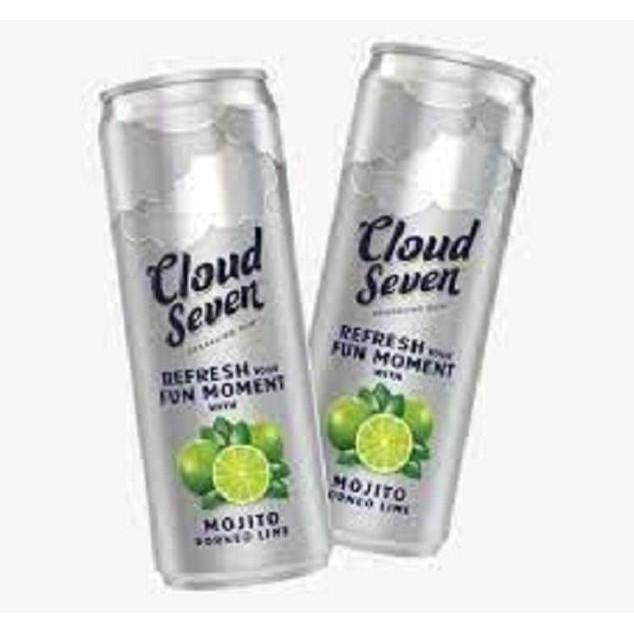 Ready stock] CLOUD SEVEN SPARKLING RUM 350ML (minuman bersoda)