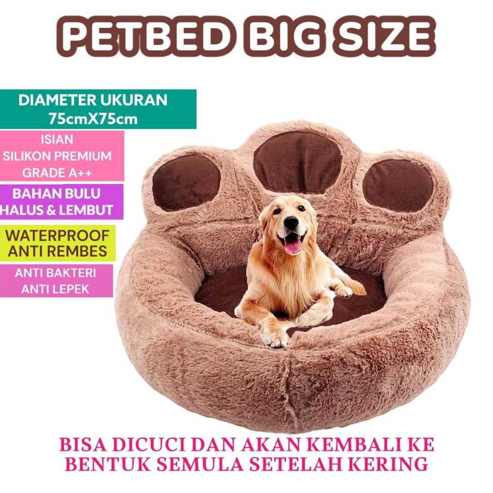 [TOPP] Tempat Tidur Anjing Besar Jumbo Ukuran 75x75 Cm/Kasur Doggy/Alas Tidur Hewan/Aksesoris Hewan 