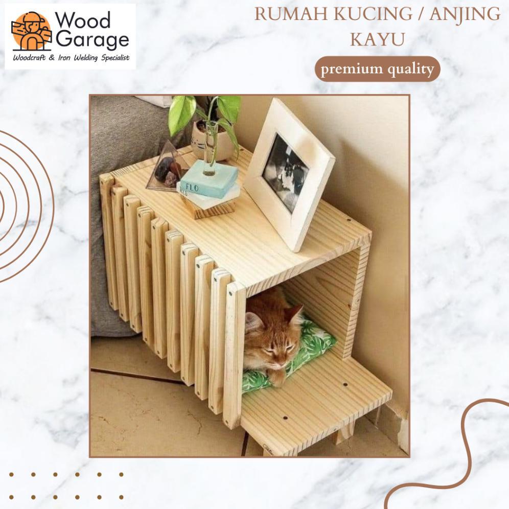 READYY Rumah / kandang kucing anjing kayu jati belanda
