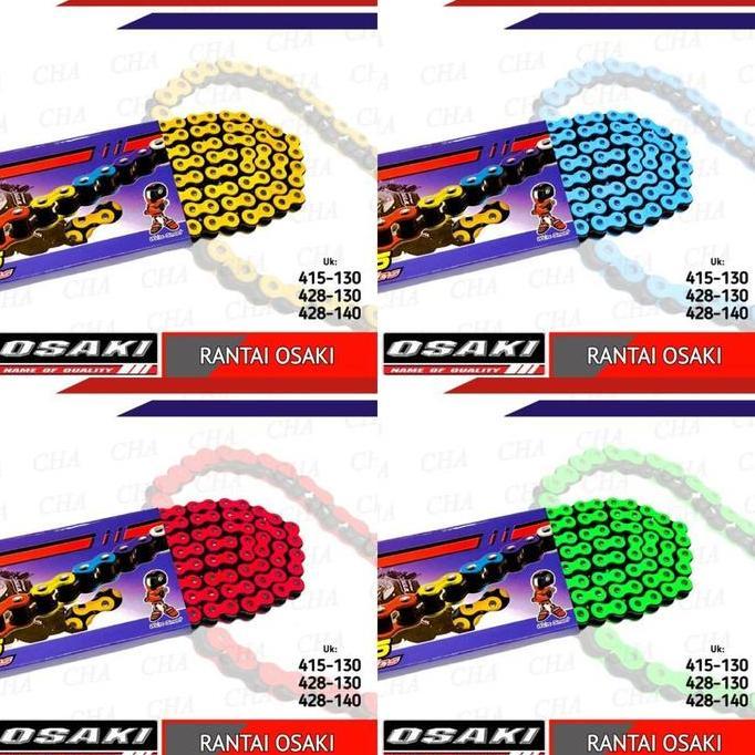 Promo Rantai Motor OSAKI Warna 415 428 Rantai Sepeda Motor Warna Diskon