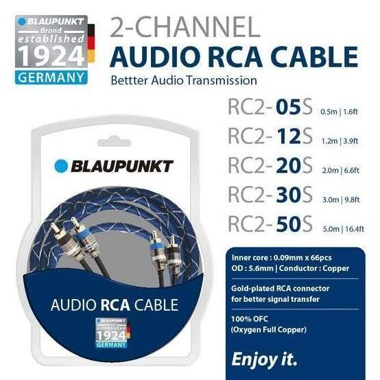 Promo RCA CABLE BLAUPUNKT GERMANY - 2 METER KABEL RCA Diskon