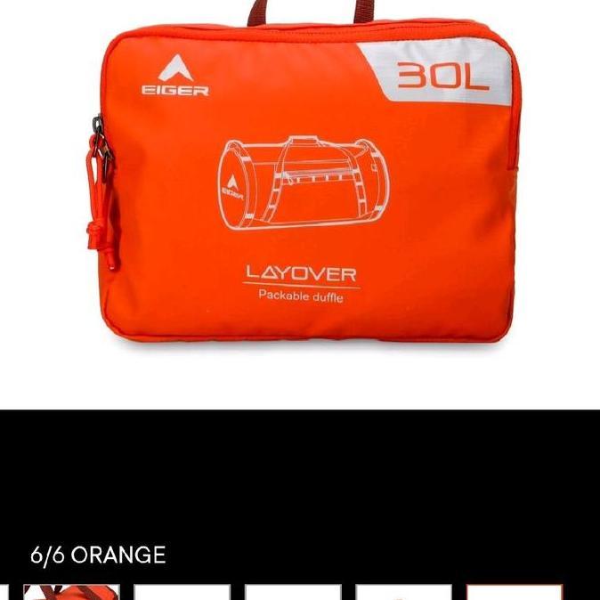 TERBARU - Ransel Eiger LAYOVER 30 Duffle Bag Orange