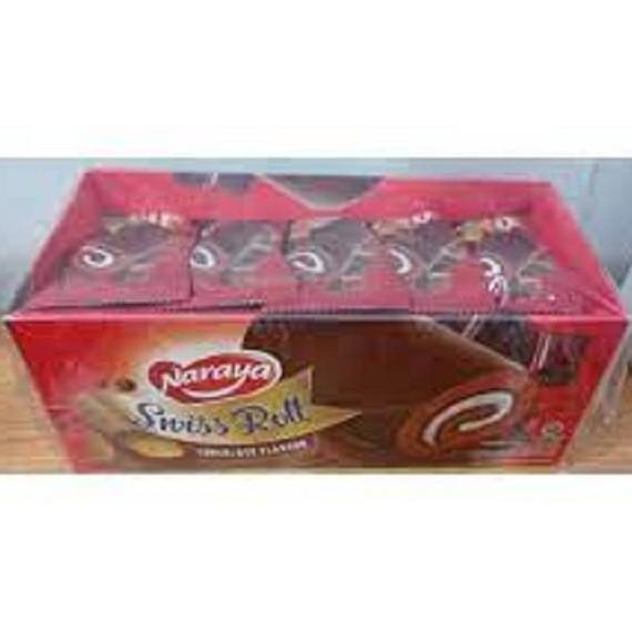 Produk Unggulan] NARAYA SWISS ROLL CHOCOLATE 20X18GR