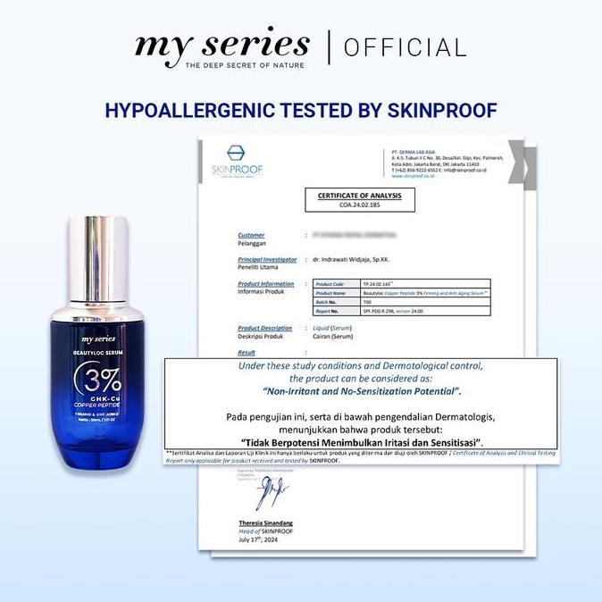 Langsung- My Series Beautyloc Serum 3% Ghk-Cu Copper Peptide New Formula