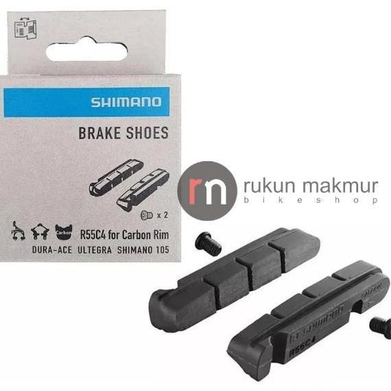 Promo Shimano Road Cycling Brake Pad Shoes R55C4 For Carbon Rim / Wheel - Brakepad Shoe WP-Y8L298070