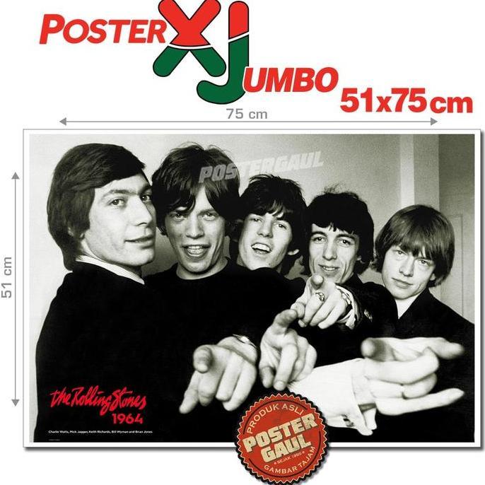 '' POSTER XJUMBO THE-ROLLING STONES #XJFJP507 - UKURAN 51 X 75 CM //