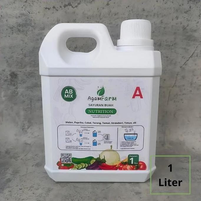 Nutrisi hidroponik Ab mix sayuran Buah Cair 1 Liter