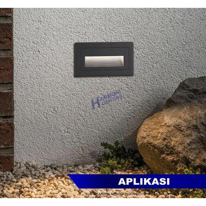 Ready stock Lampu Anak Tangga LED 6W Tanam Minimalis 6W