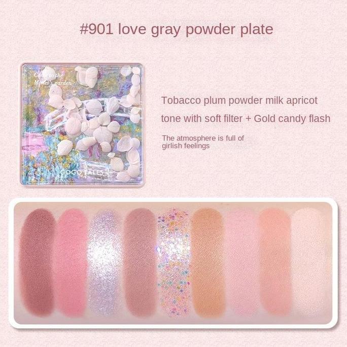 Moumou- Palet Eyeshadow Gogo Tales Secret Garden Van Gogh Dengan 9 Warna Terinspirasi Dari Lukisan V