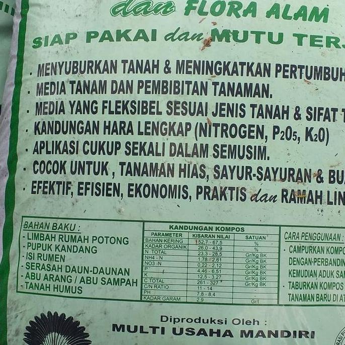 pupuk kompos siap pakai