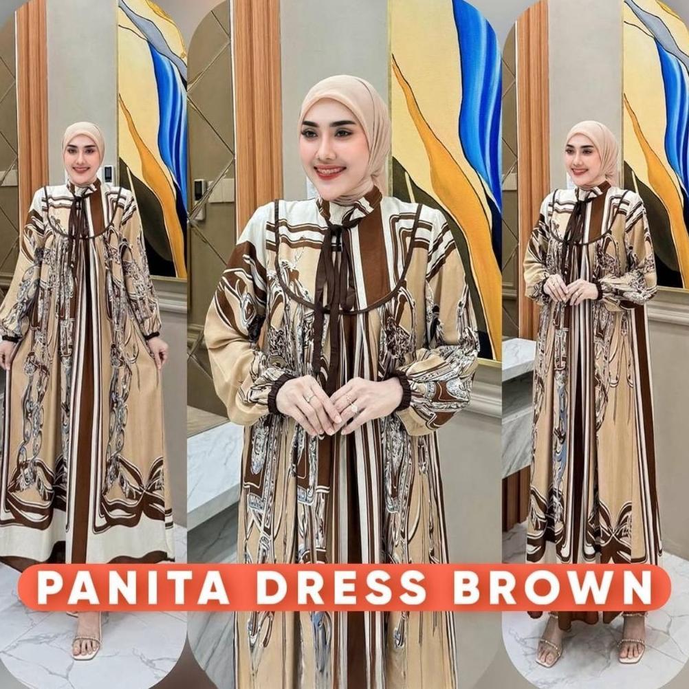 Gamis salur - Gamis midi dress - Gamis lebaran