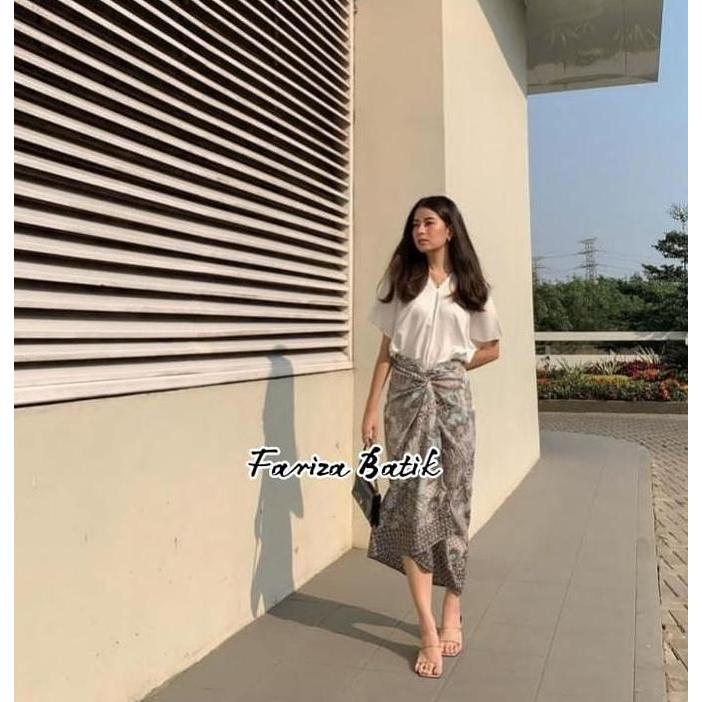 DF57 >> { } rok lilit batik free ring bawahan kebaya Kain Panjang Tebal Satin