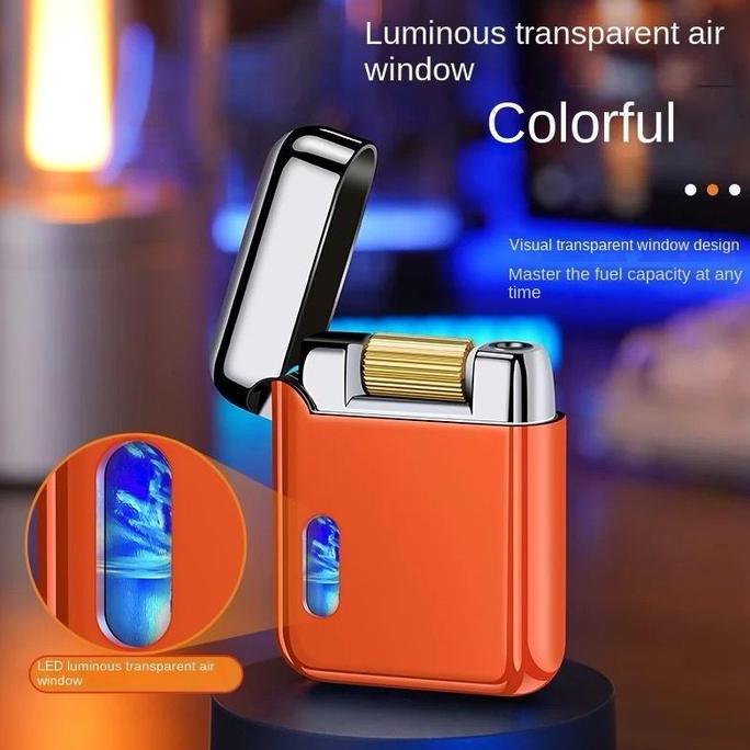 Ready Korek Api Bara Gas Torch Metal LED Electric USB C Ignite Lighter Gift