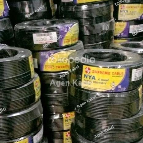 Nya 1X4Mm Supreme/ Kabel Grounding 1 X 4 Mm/ Kabel Nya/ Tunggal 4Mm -