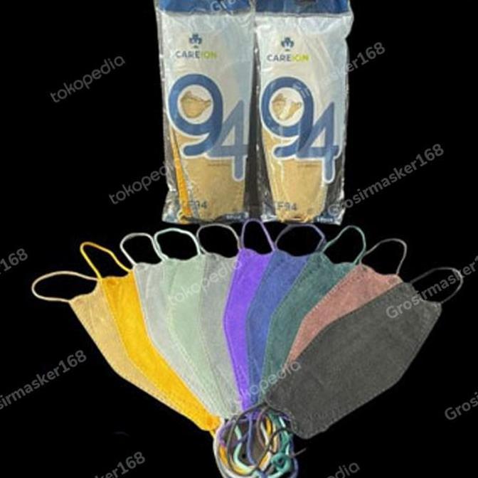 Masker kf94 MOUSON mix warna / kf94 rainbow /kf94 anak isi 10pcs