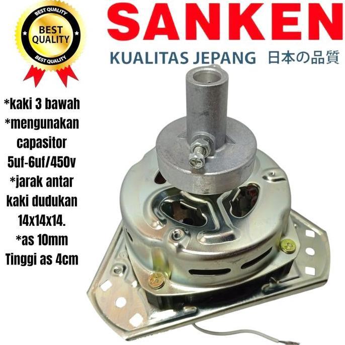 Dinamo Spin Sanken Pengering Mesin Cuci Sanken Kaki 3 Gulungan Tembaga