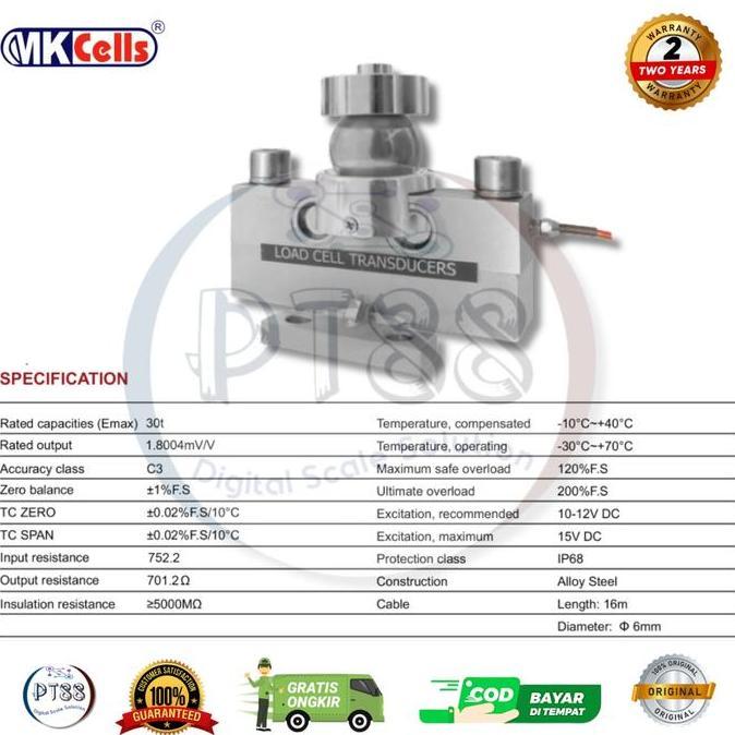 Load Cell Bola MK-LUC 30 ton / LOAD CELL JEMBATAN TIMBANG 30TON