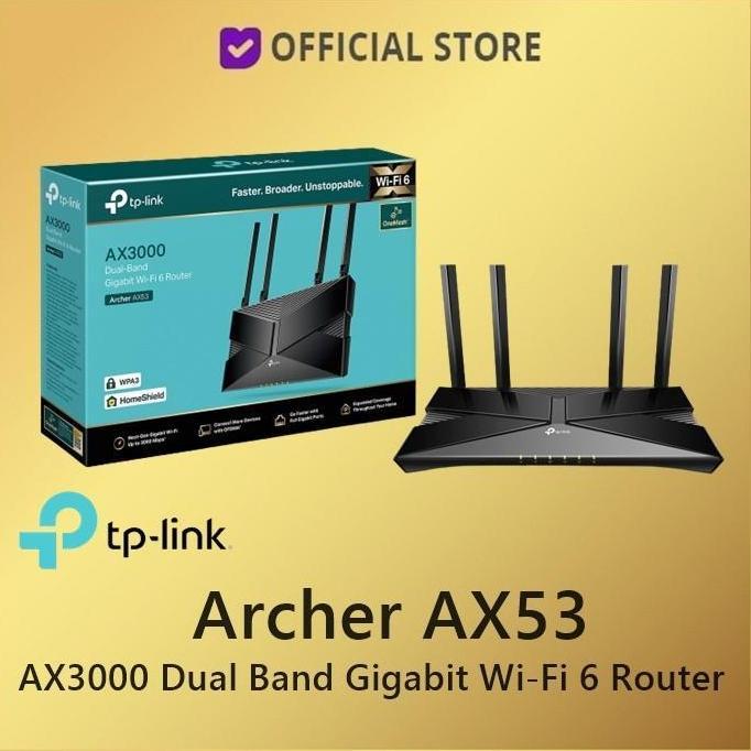 Conextic- Tplink Archer Ax53 Ax3000 Gigabit Wifi6 Wireless Router Tp-Link Ax 50 Tp Link Device Machi