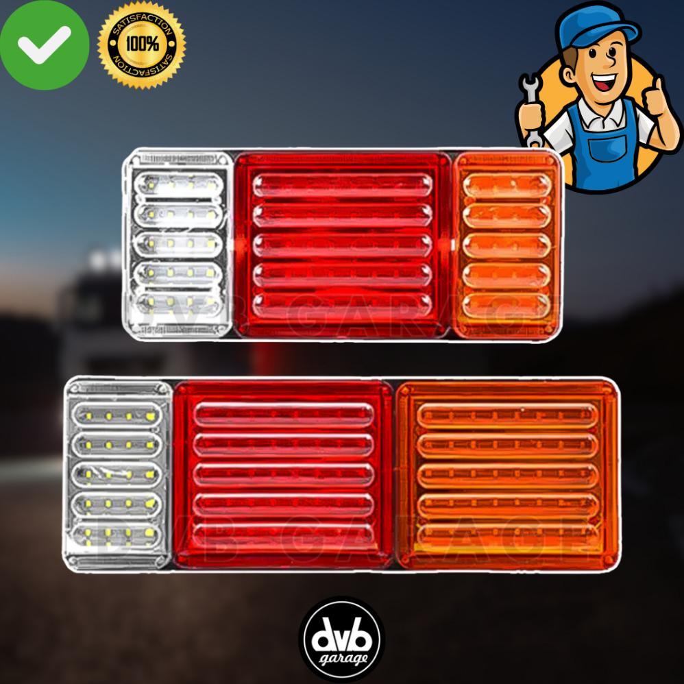 (2 PCS) STOP LAMP TRUK 24V LED VARIASI LAMPU BELAKANG MOBIL TRUCK TRONTON STOPLAMP LAMPU BELAKANG UN