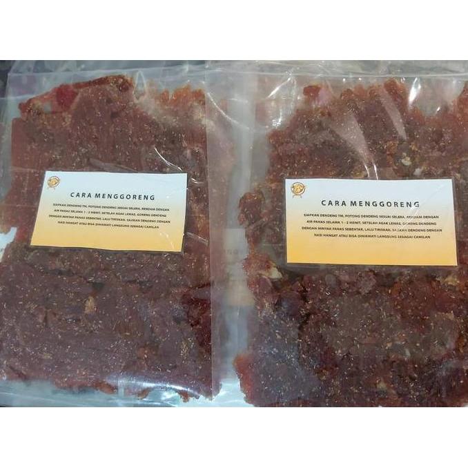 Foodx- Dendeng Babi Manis Homemade Food Makanan Kering Snack Pedas Cemilan 200Gr & 500Gr Tanpa Penga