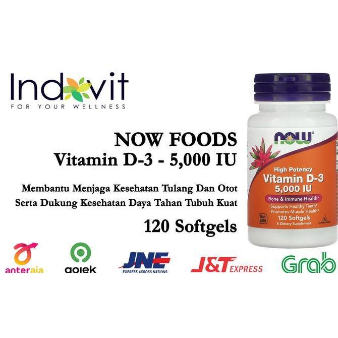 TERMURAH - Now Vit D3 5000 Now Vitamin D3 5000 Garansi Jamin Ori USA Now D3 5000