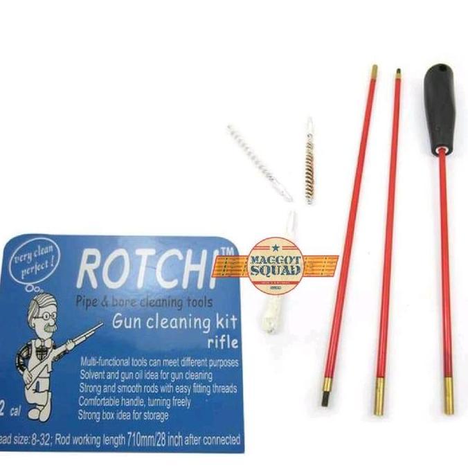 ROTCHI PEMBERSIH LARAS BARREL CLEANING STIK 3 PCS CAL 5,5 MM .22 PCP