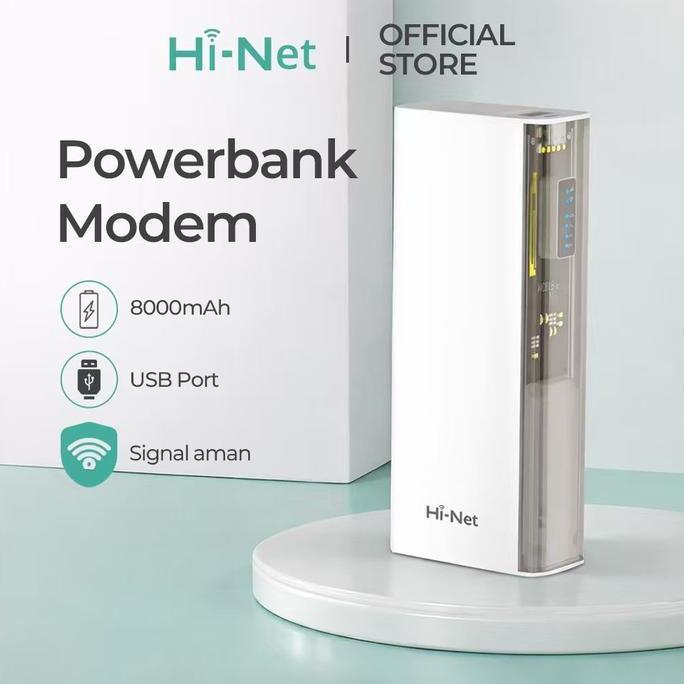Conextic- Hi-Net Modem Wifi 4G Lte Smartcom Sm9050 Pro 6000Mah Dengan Power Bank Kapasitas Besar 150