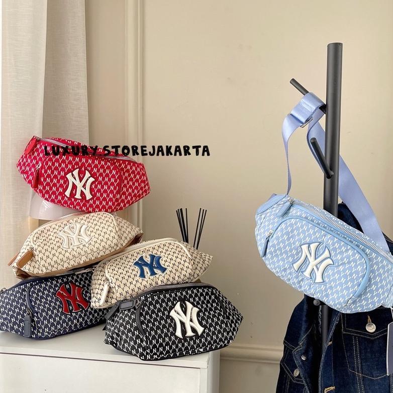 Tas Waistbag Pria MLB NY Yankees Monogram - Black