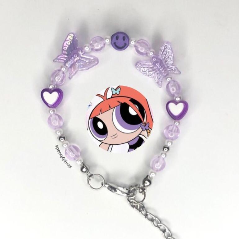powerpuff girls new jeans bracelet | gelang powerpuff | gelang manik powerpuff