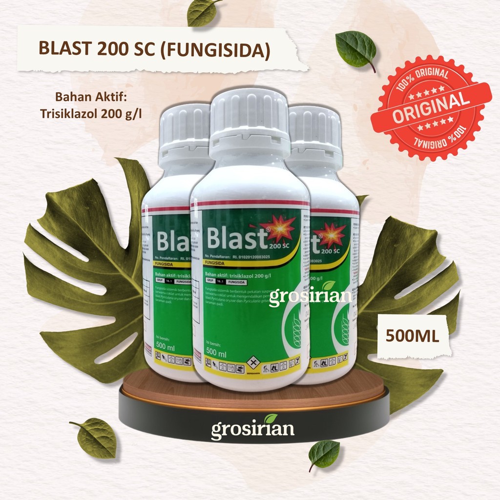 BLAST 200 SC - 500ML (FUNGISIDA) | OBAT PEMBASMI PENYAKIT BLAST PADA TANAMAN PADI